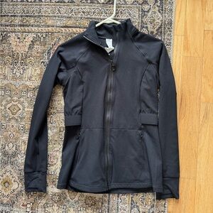 Fabletics Black Full-Zip Utility Jacket